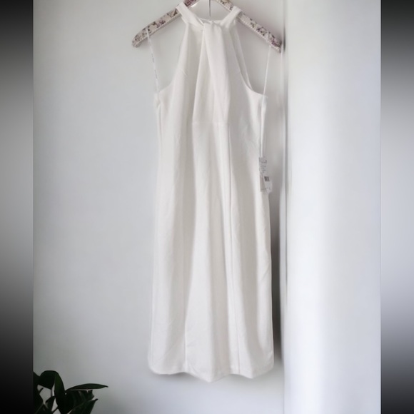 Julia Jordan White/Ivory Twist Front Halter Neck Sleeveless Sheath Dress
Size 2 - Picture 7 of 12